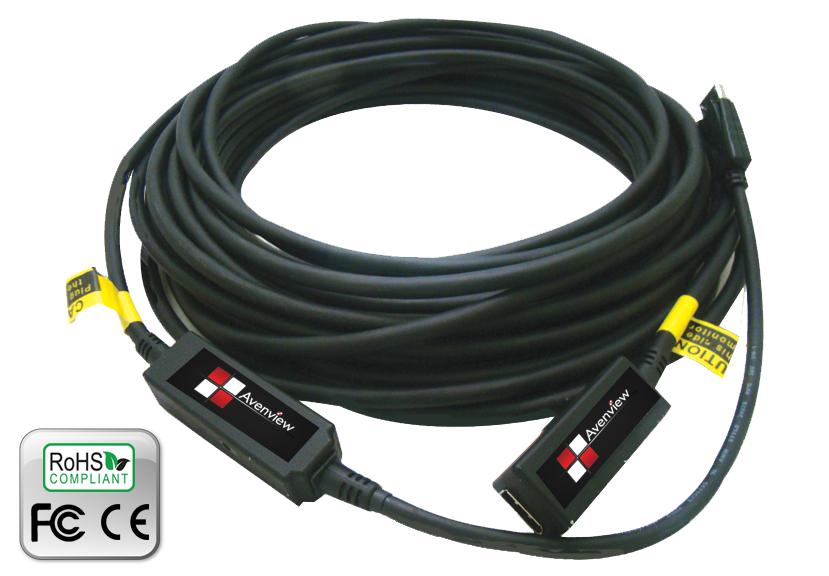 DisplayPort Extender over Fiber Optical Cable
